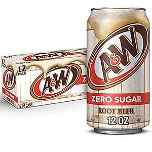 12-Pk 12-Oz A&W Zero Sugar Root Beer Soda 3 for ($14.75 / (약: 21,388원))