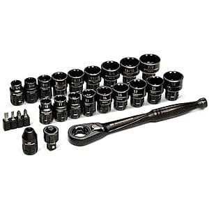 25-Pc GEARWRENCH 3 8" Drive Pass Through Ratchet & Socket Set ($32.95 / (약: 47,780원))