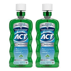 2-Pk 18-Oz ACT Anticavity Fluoride Mouthwash ($4.35 / (약: 6,307원))