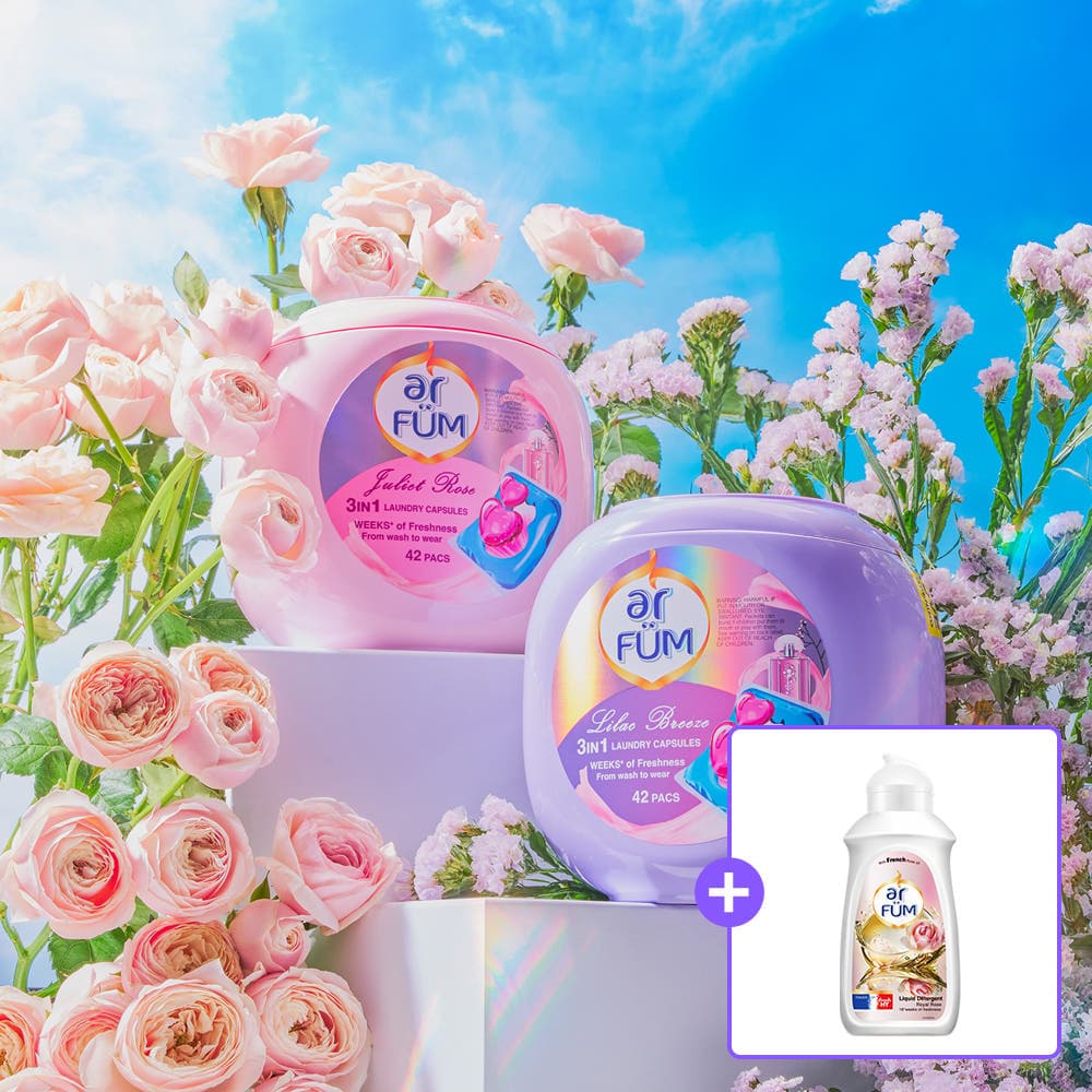 [네이버]아로퓸 가든 컬렉션 캡슐세제 42개입+42개입 + 세탁세제 90ml 증정 (31,520원/무배)