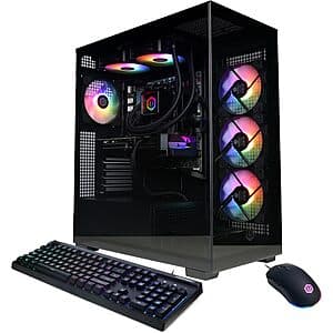 CyberPowerPC PC: AMD Ryzen 9 9900X, GeForce RTX 5070, 32GB DDR5, 1TB SSD ($549.99 / (약: 797,540원))
