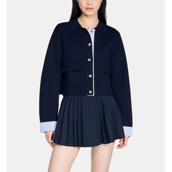 Sandro) Wool polo cardigan $232.50 등 최고 50프로 세일 ($232.00 / (약: 336,423원))