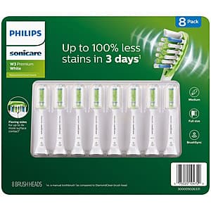 8-Ct. Philips Sonicare W3 White Replacement Brush Heads ($14.90 / (약: 21,472원))