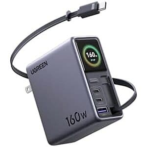 UGREEN Nexode Pro 160W Charger w Retractable Cable ($99.99 / (약: 144,095원))