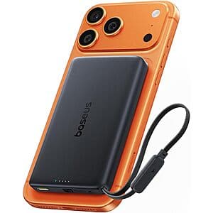 Baseus Picogo AM52 10,000mAh MagSafe Qi2.2 25W Power Bank w 45W USB-C Cable ($41.30 / (약: 59,517원))
