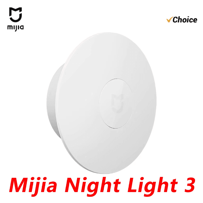 오리지널 신제품 MIJIA 나이트 라이트 3, 밝기 조절 가능, 적외선 스마트 인체 감지, 스마트 홈 라이프를 위한 자석 베이스 ($21.84 / (약: 31,473원))