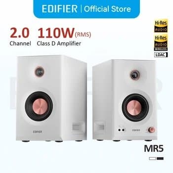 Edifier MR5 2.0 모니터 스피커 시스템 Bluetooth V6.0 ($55.38 / (약: 79,808원))