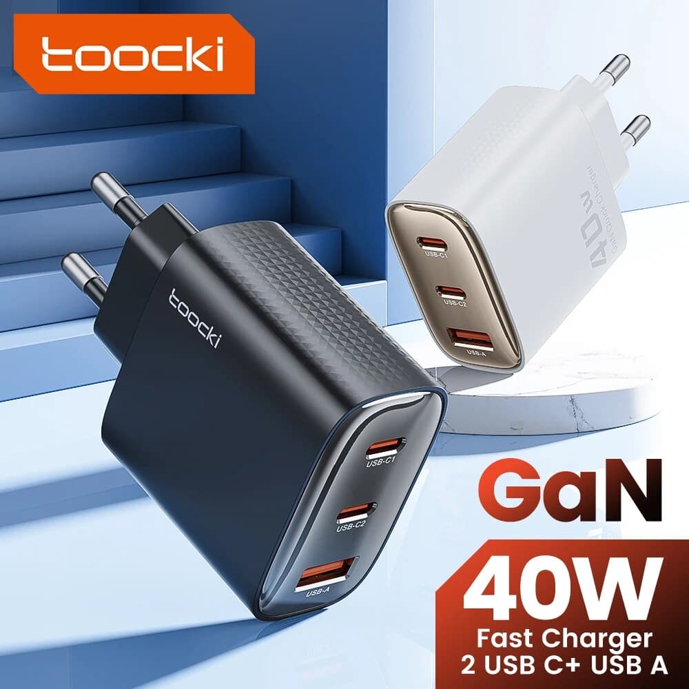 Toocki 40W GaN USB 충전기 KR 플러그 ($7.09 / (약: 10,217원))