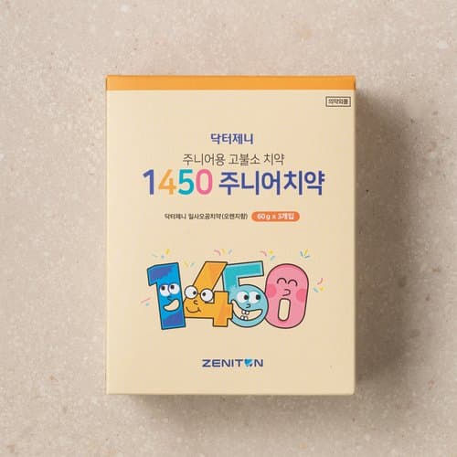 지마켓) 닥터제니 1450 고불소 주니어치약 4종 26,900 / 무배 (1,450원)