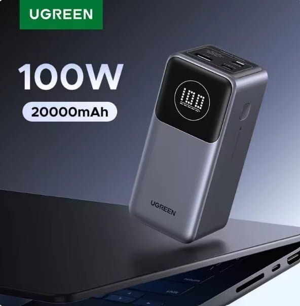 UGREEN Nexode 100W 보조배터리 20000mAh ($39.12 / (약: 56,375원))
