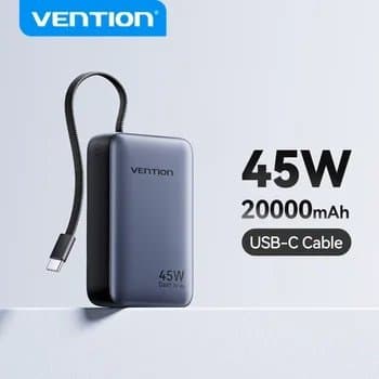 벤션 CCC 45W 파워뱅크 20000mAh ($29.69 / (약: 42,786원))