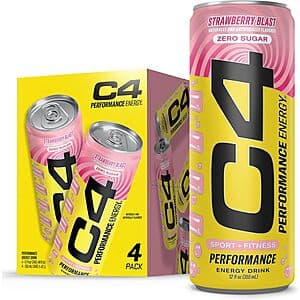4-Pk 12-Oz C4 Performance Energy Drink ($3.70 / (약: 5,332원))