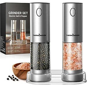 110ml ThermoMaven Rechargeable Salt & Pepper Grinder Set ($19.99 / (약: 28,807원))