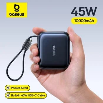 Baseus 미니 파워뱅크 보조배터리 45W 10000mAh ($4.00 / (약: 5,764원))