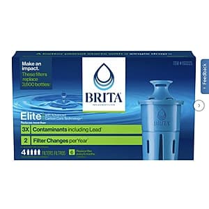 Members: 4-Count Brita Elite Replacement Water Filters ($36.99 / (약: 53,306원))