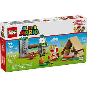 159-Pc LEGO Super Mario Captain Toad’s Camp Building Set ($10.00 / (약: 14,411원))