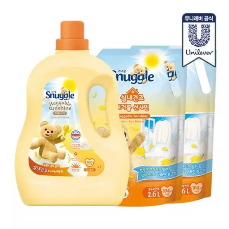 스너글 초고농축 섬유유연제 총 4L+2.6L 2개+세탁망 증정 (0원 / 무료배송)