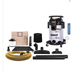 Members: 8-Gal DeWalt 4 HP Quiet Stainless Steel Wet Dry Vacuum ($76.00 / (약: 109,523원))