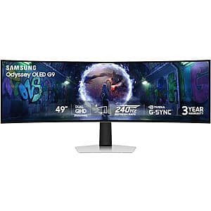 49" Samsung Odyssey G9 G93SD DQHD 240Hz Curved Gaming Monitor ($999.99 / (약: 1,441,085원))