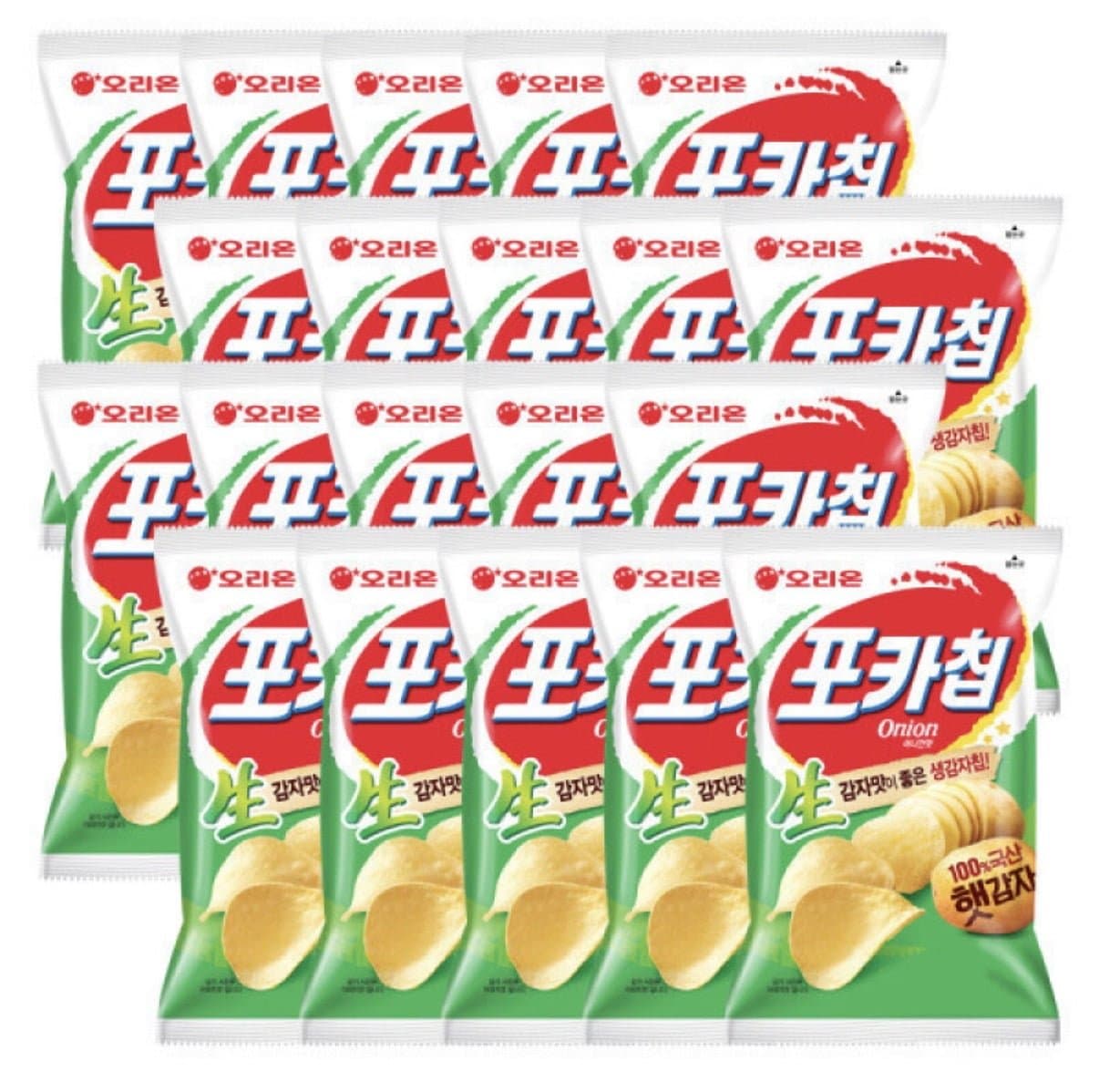 [지마켓]오리온 포카칩 햇감자 어니언/오리지널 66g X 20봉 (19,280원/무료)