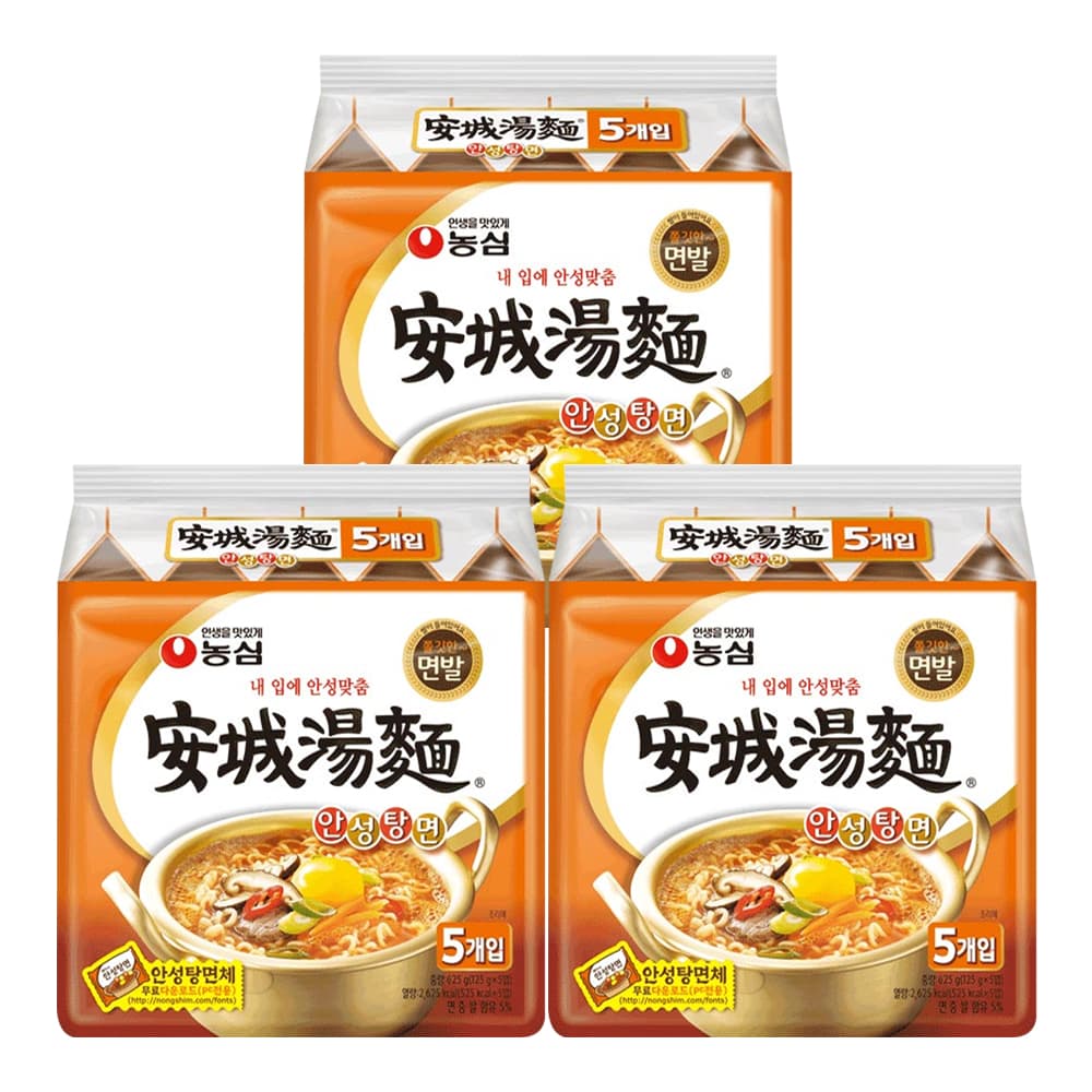 농심 안성탕면 125g, 15개 (0원 / 무료배송)