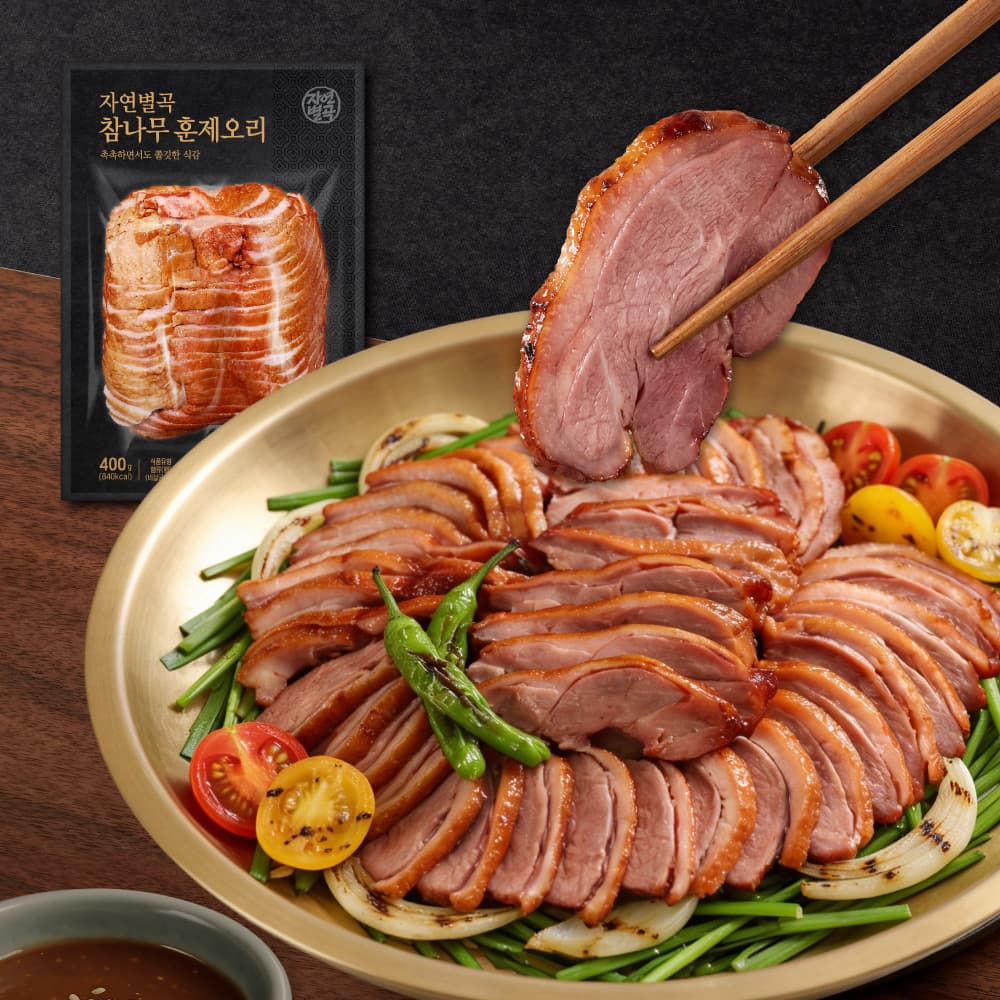 [지마켓]자연별곡 국내산 훈제오리 400g 3팩 총 1.2kg (21,070원/무료) (무료배송)
