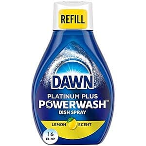 16-Oz Dawn Platinum Plus Lemon Scent Dish Spray Refill ($1.80 / (약: 2,593원))