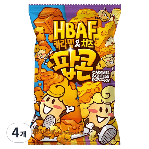 바프 카라멜 앤 치즈 팝콘, 80g, 6개 (5,940원 / 무료배송)