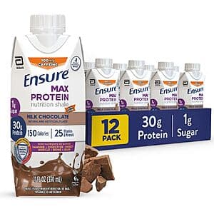 12-Pk 11-Oz Ensure Max Protein Nutrition Shake ($15.40 / (약: 22,192원))