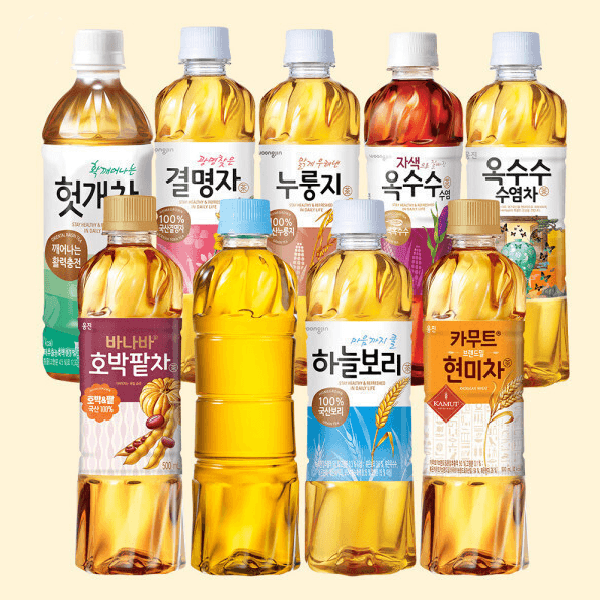하늘보리/옥수수수염차/카무트현미차/결명자차/이온더핏 무라벨 외 12종 500ml 20+20 (0원 / 무료배송)