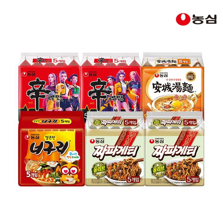[지마켓]신라면10+안성탕면5+짜파게티5 (13,320원/유클무료) (무료배송)