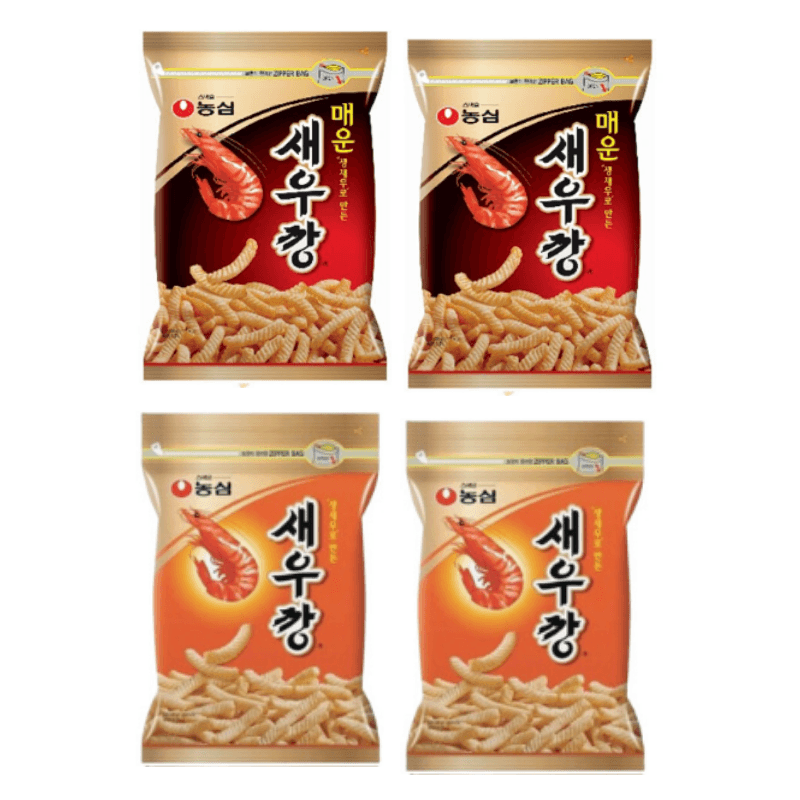 새우깡 400g 2봉 + 매운새우깡 400g 2봉 (0원 / 무료배송)
