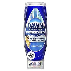 17.4-Oz Dawn Platinum Plus PowerSuds Liquid Dish Soap ($2.70 / (약: 3,870원))