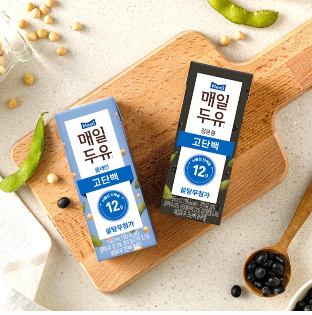 [매일유업]매일두유 고단백 플레인 24팩 + 고단백 검은콩 24팩 (28,800원/무료)