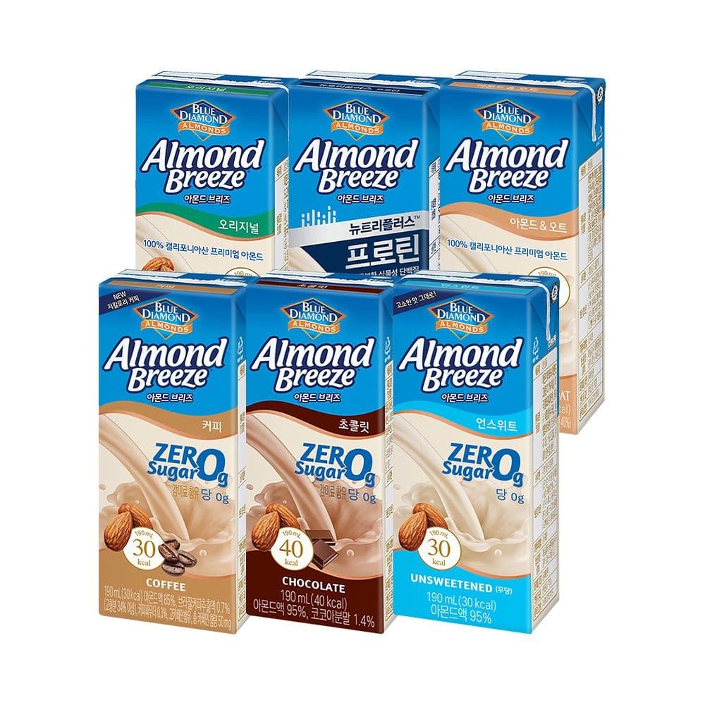 아몬드브리즈 오리지널/언스위트 190ml 24팩 (0원 / 무료배송)
