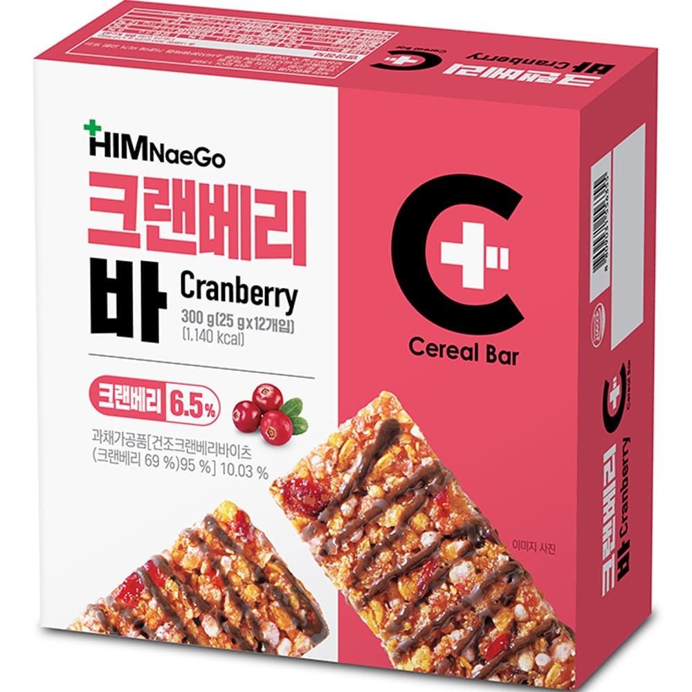 [쿠팡]힘내고 크랜베리바, 300g, 5개 (32,480원 / 로켓) (무료배송)