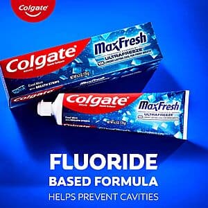 6.3oz. Colgate MaxFresh Fluoride Anticavity Toothpaste ($3.96 / (약: 5,677원))