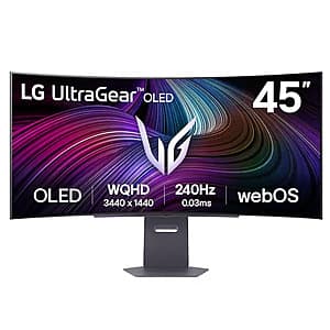 45" LG UltraGear OLED UWQHD 3440x1440p 240Hz Curved Gaming Monitor ($530.00 / (약: 759,808원))