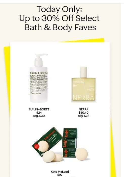 Nordstrom) Bath & Body - 오늘만 30% 할인