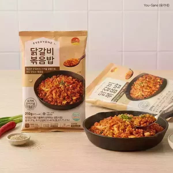 유가네 닭갈비 볶음밥 210g 10팩 (16,740원 / 무료배송)
