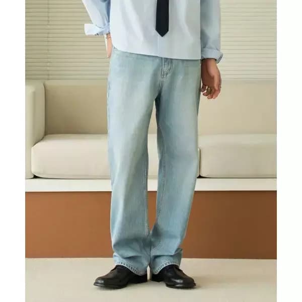 효지 워시드 스트레이트 데님 팬츠 9,900원 (무료배송)