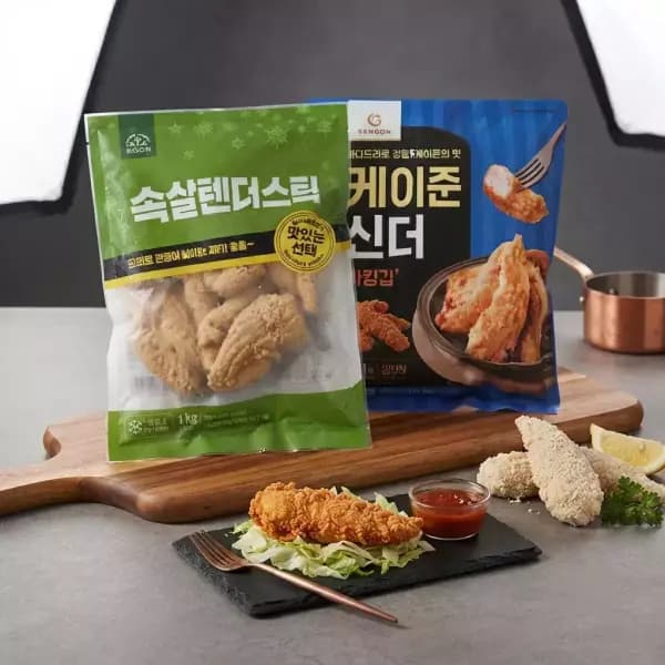 마니커 케이준치킨텐더 1kg+1kg (16,640원 / 무료배송)