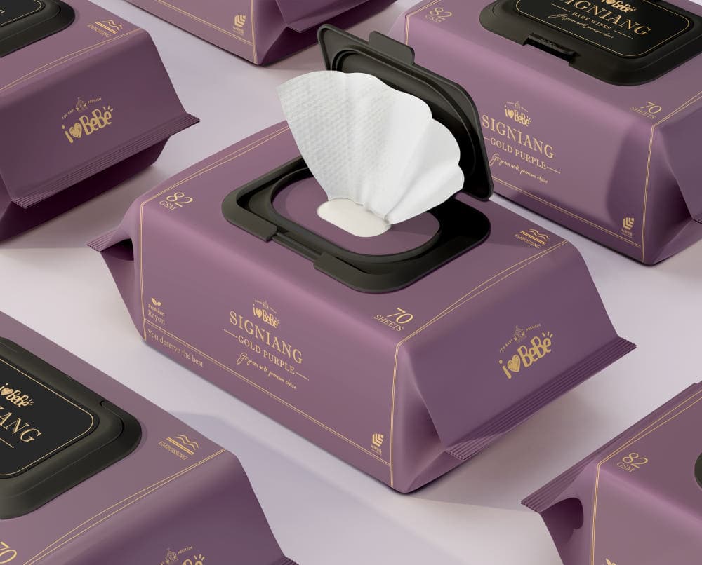 아이러브베베 시그니앙 골드퍼플 82g 물티슈 70매 10팩 (8,900원 / 무료배송)