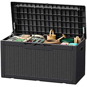 105-Gallon Devoko Outdoor Resin Deck Box ($62.99 / (약: 90,302원))