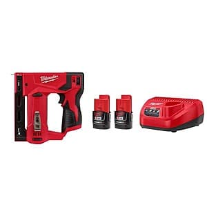Milwaukee M12 12V 3 8" Crown Stapler w 2x 2.0Ah Batteries & Charger ($119.00 / (약: 170,598원))