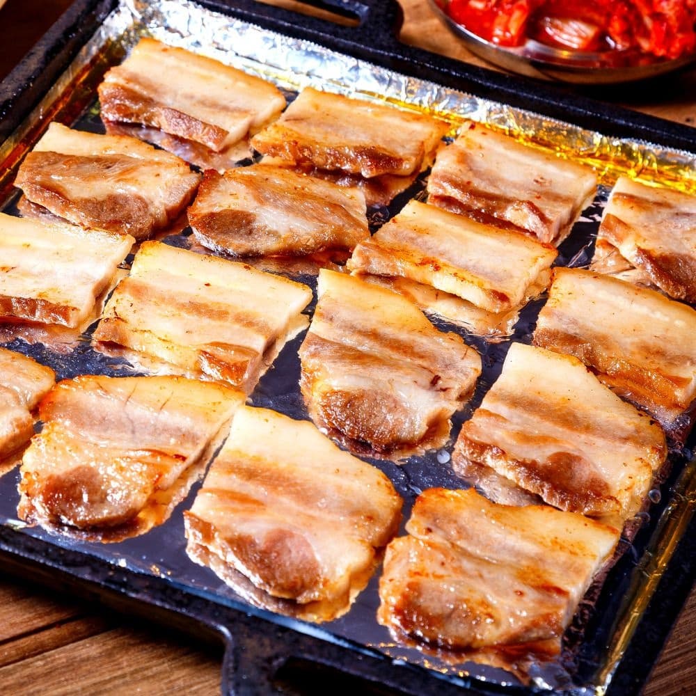 [롯데온]황금두께 추억의 한입 냉동 삼겹살 1KG (10,660원/무료) (무료배송)