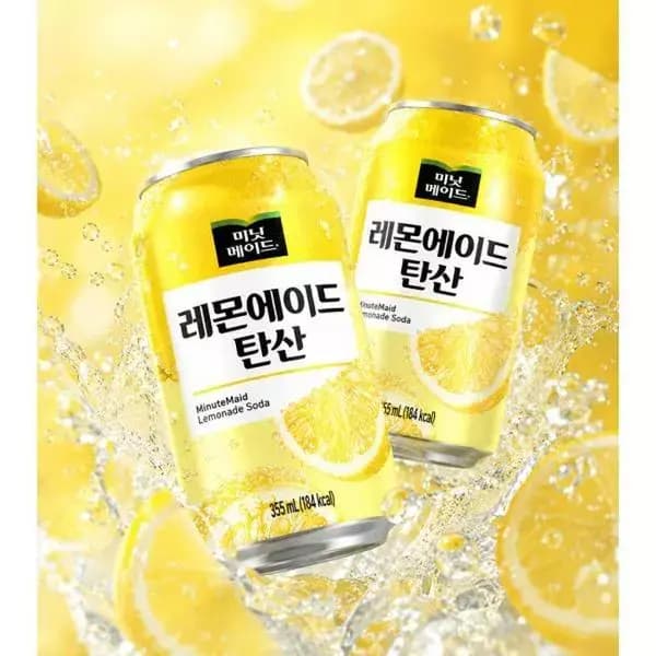 미닛메이드 레몬에이드 탄산음료, 355ml, 24개 (10,550원 / 무료배송)