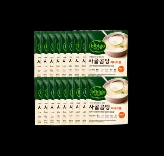 [지마켓]비비고 저나트륨 사골곰탕 500G 18개 (15,900원/무료) (무료배송)