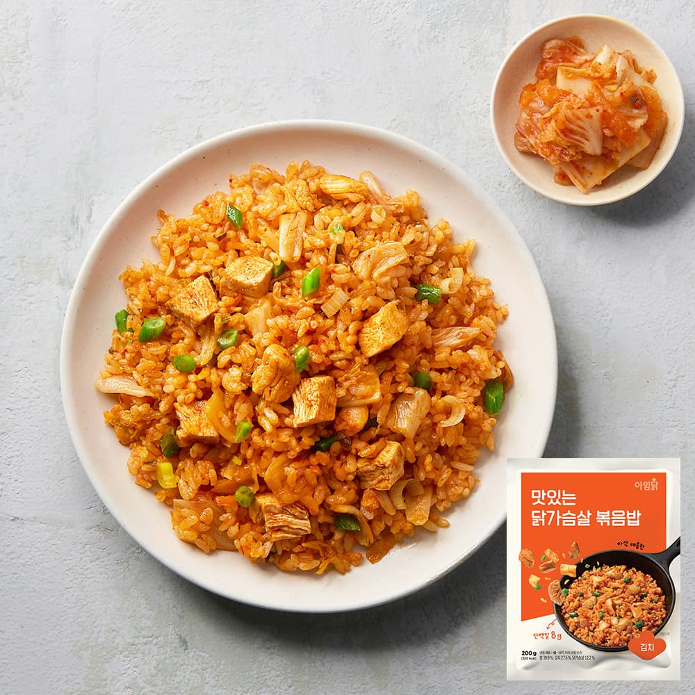 토스) 아임닭 맛있는닭가슴살 김치볶음밥 200g 20개 14000원 (14,000원 / 무료배송)