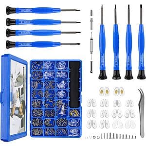 HQVOIC Upgraded Magnetic Eyeglass Repair Kit w 8 Screwdrivers ($4.00 / (약: 5,719원))